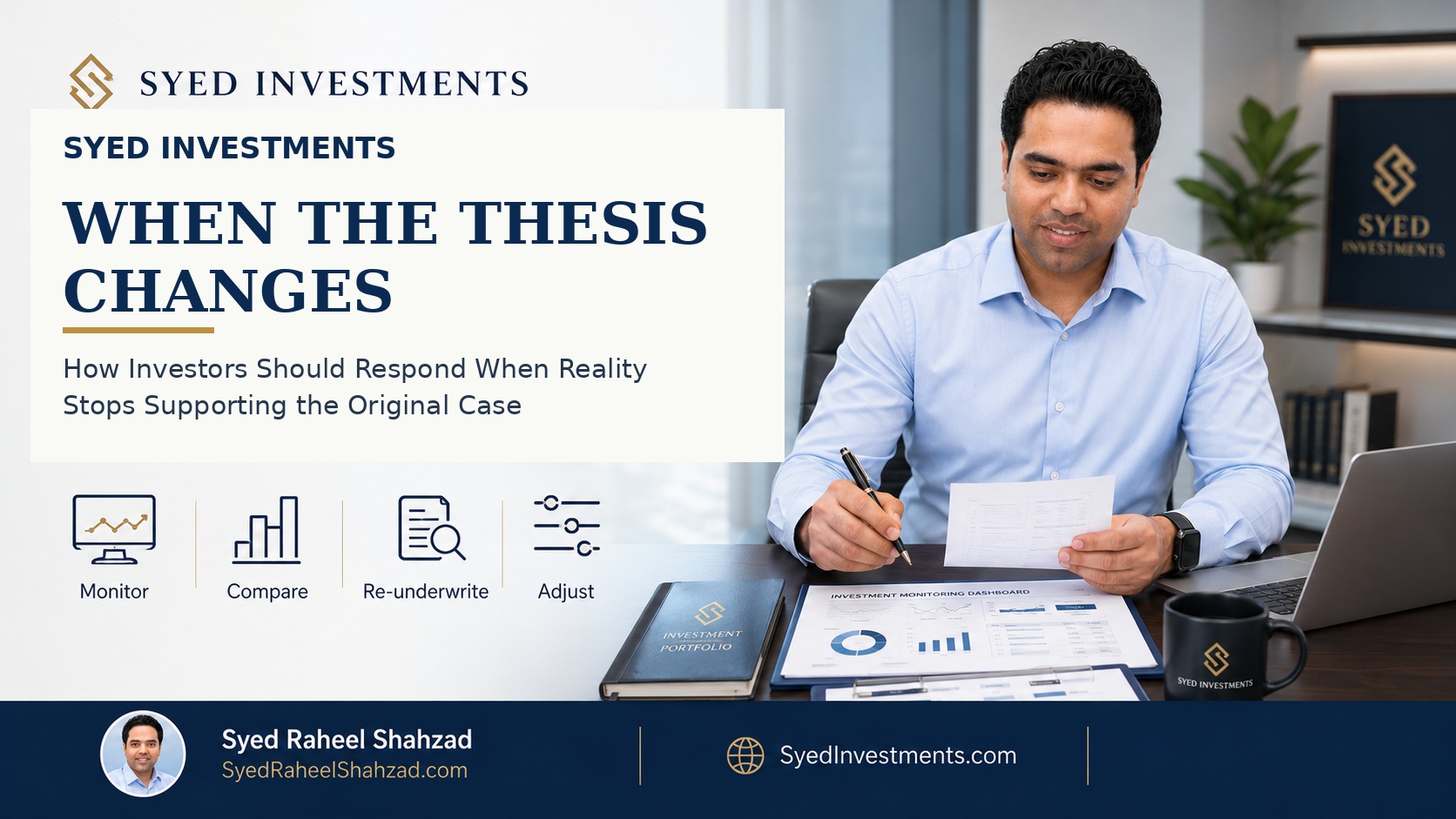 When the Thesis Changes: How Investors Should Respond When Reality Stops Supporting the Original Case — Syed Raheel Shahzad featured image
