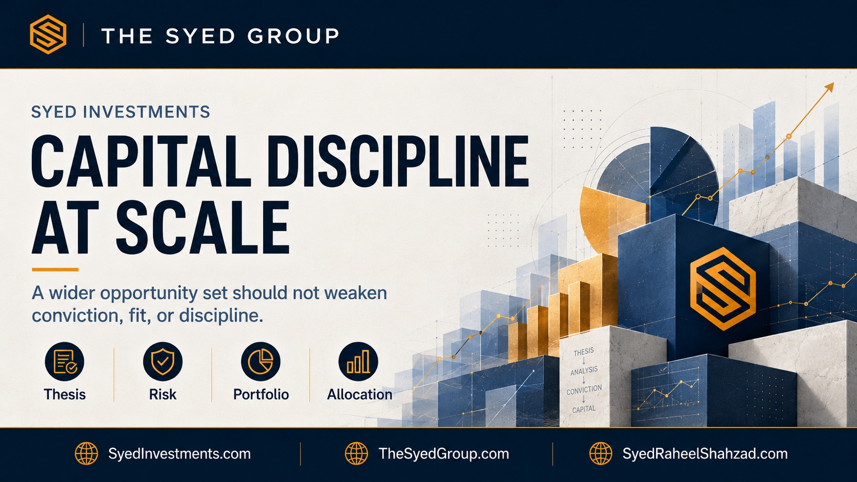 The Syed Group at Scale in Investment: How Syed Investments Preserves Capital Discipline as Opportunity Expands — The Syed Group corporate featured image for Syed Investments